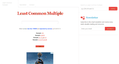 Desktop Screenshot of leastcommonmultiple.net